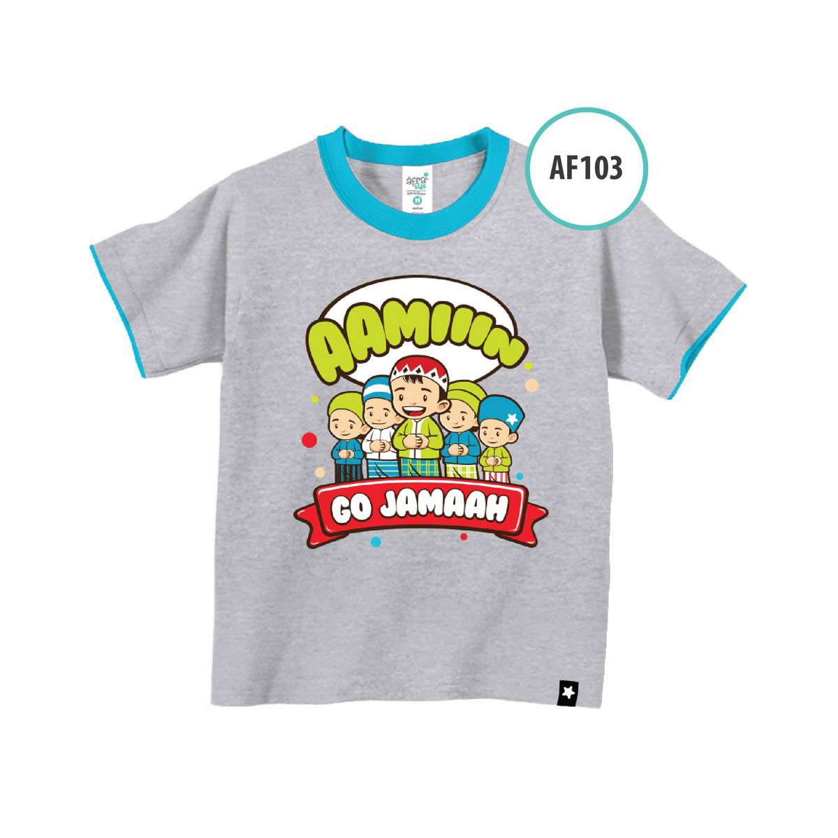 Kaos Anak Muslim - Afrakids AFRA - AF103 Go Jamaah - Jual 