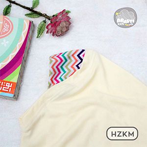 ArasyiKids ARSK - HZKM Hijab Instan Zigzag Krem