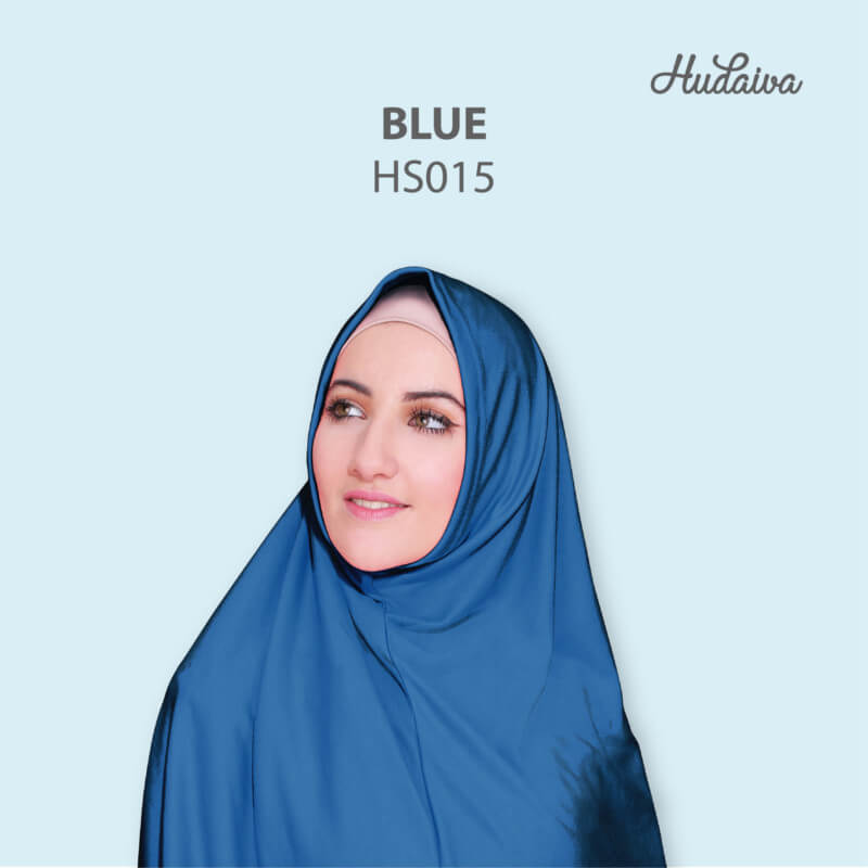 Jilbab Hudaiva Syria HDVA - HS015 Blue
