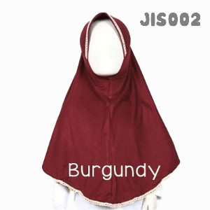 Shira SHRA - JIS002 Jilbab Bergo Renda Anak Burgundy