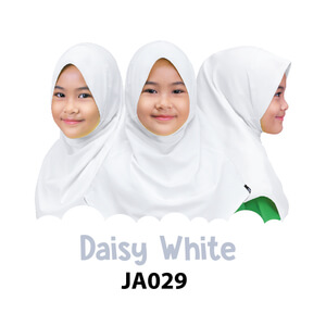 Afrakids AFRA - JA029 Jilbab Afrakids Daisy White