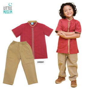 Setelan Baju Koko Anak Little Muslim AFRA - LMK001
