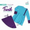 Set Baju Tunik Anak & Jilbab Little Muslim AFRA - LM004