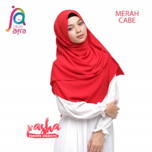 Jilbab Afra Pashmina JAFR - Pasha 10 Merah Cabe