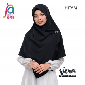 Jilbab Afra Segiempat JAFR - Siera 03 Hitam