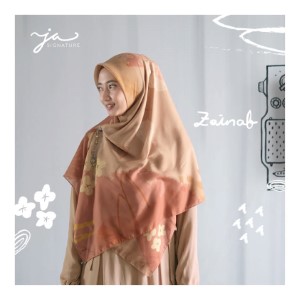 Jilbab Afra Premium Printed Voal Scarf Zainab