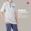 Setelan Baju Koko Anak Afrakids AFRA - KA003 Abu-Abu