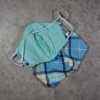 Masker Kain Mutif MTIF - Masker Kotak Biru Laut