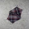 Masker Kain Mutif MTIF - Masker Kotak Coklat Kopi Tali Putih