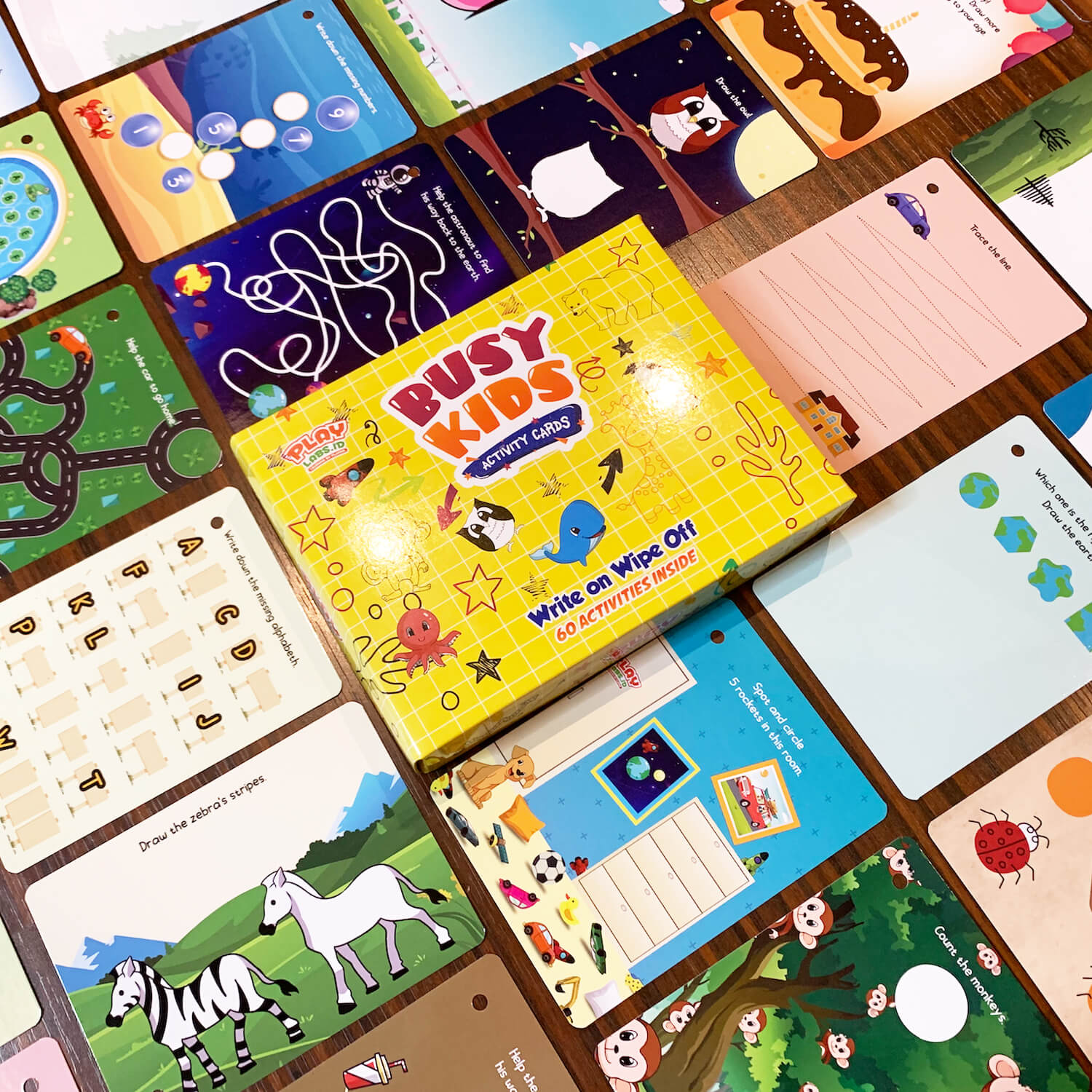 Busy Kids Activity Cards - Mainan Edukasi Anak - PlayLabs